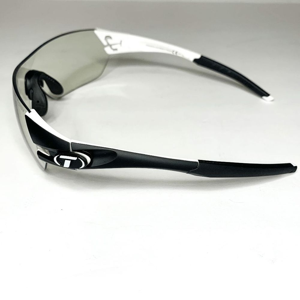 Tifosi Slice Sport Sunglasses Clear Lens Cycling, Hiking, Running Black/White - Picture 5 of 9